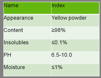 Produtos químicos do laboratório da qualidade de água da monitoração 1 sal Tetrasodium ácido de 3 6 8 Pyrenetetrasulfonic