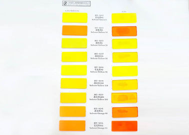 33 análise amarela solvente da qualidade de CAS NO.8003-22-3 da tintura solvente que tinge-se com cor brilhante