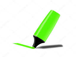 Especialidade solúvel em água 7 verdes solventes da tintura em penas do highlighter